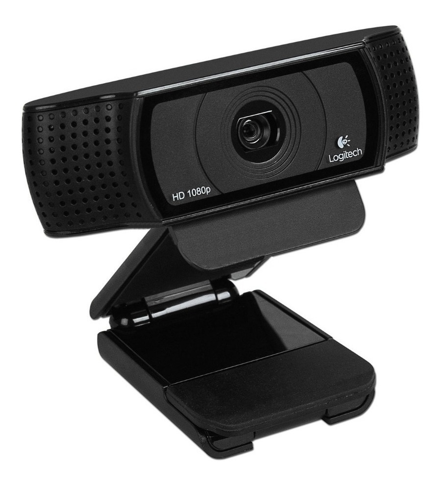 Logitech C920 1920 x 1080 Pixeles, 1080p, 720p, H.264, USB 2.0, Negro, Recortar Webcam 